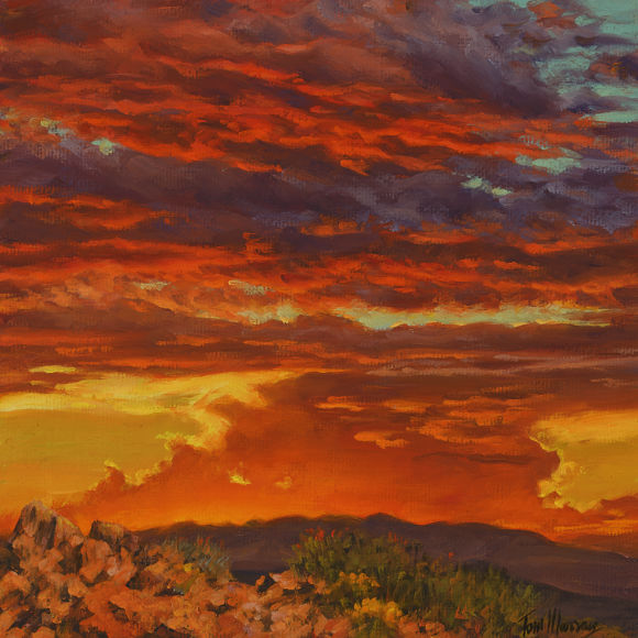 Sunset On Sombrero Peak 40x30 SOLD!