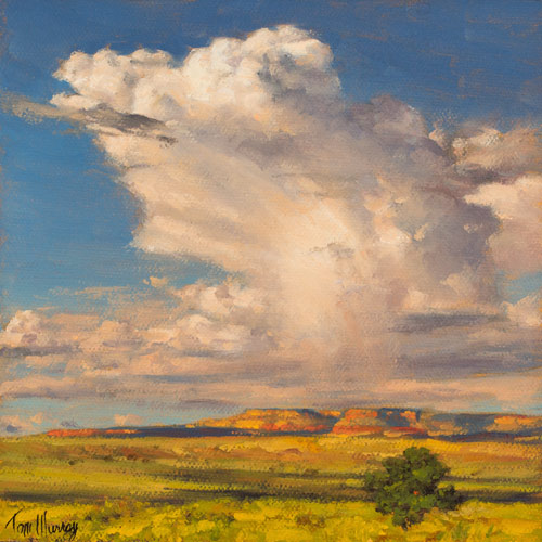 Clouds Over The Mesa 6x6 SOLD!